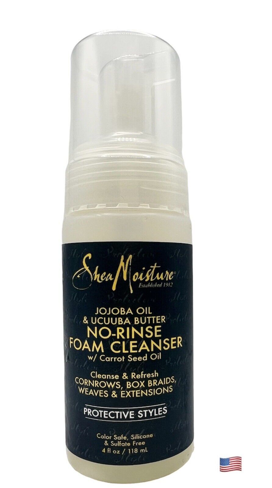 Shea Moisture NORINSE FOAM CLEANSER Cornrows Box Braid Weave