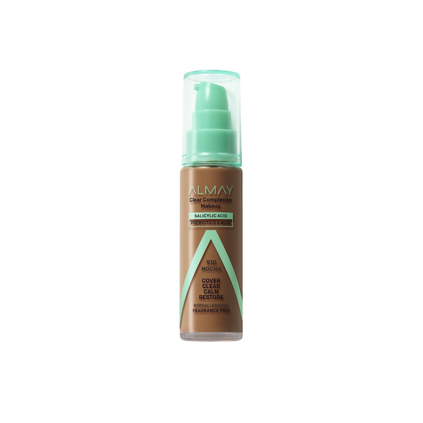 Primary image for Almay Clear Complexion Foundation Mocha 910 Hypoallergenic Fragrance Free sealed