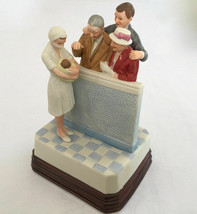 NORMAN ROCKWELL MUSEUM MUSIC BOX FIGURINE &quot;THE NEW ARRIVAL&quot;  7.5x5x4&quot; 1.... - $79.19