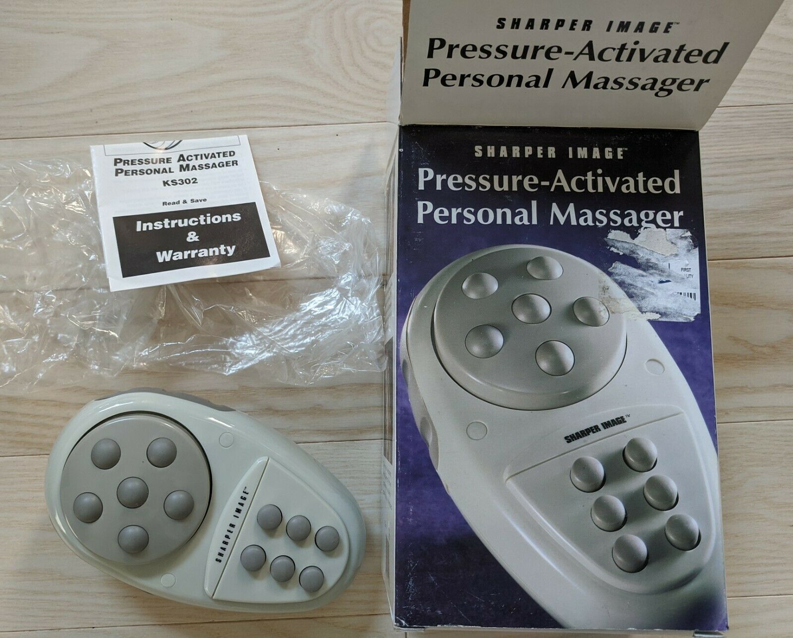 Sharper Image Tens Neck Massager Pulse Technology W/Heat & W/Wireless  Remote