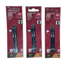 ACE 3 1/8&quot; Jigsaw Blades Carbon Steel 6 TPI Wood, # 22985 U-Shank Pack of 3 - $15.34