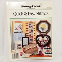 Quick & Easy Stitches Cross Stitch Leaflet 148 Stoney Creek 1996 Snowman Angel - $15.99