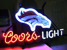 Denver Broncos Man Cave 17"x14" Neon Light Sign Lamp