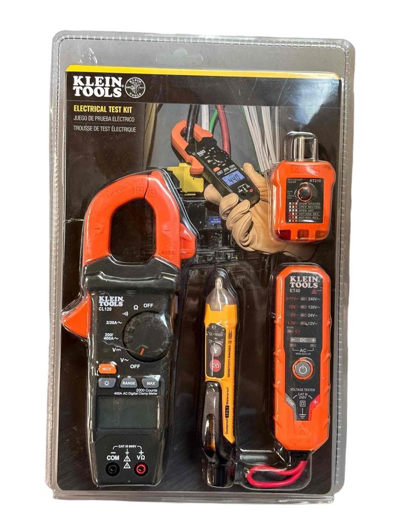 NEW Klein Tools Clamp Meter Electrical Test KIT CL120VP Electrical