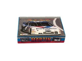 Vintage NOS NEW 1996 NASCAR Mark Martin School Supply Pencil Box Made in USA image 1