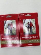 Canon Pixma Photo Paper Plus Glossy II 4x6 200 Sheets PP-301 Brand New L... - $11.67