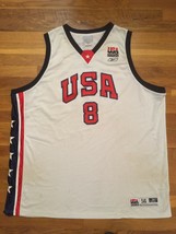 Authentic Reebok 2002 Team USA Olympic Antonio Davis Home White Jersey 56 - $309.99