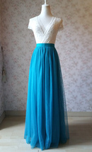 Blue Bridesmaid Tutu Skirt Outfit, High Waisted Wedding Separate, Plus Size