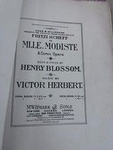 Fritzi Scheff Mlle Modiste Opera Chas Dillingham Book Lyrics Henry Bloss... - $199.00