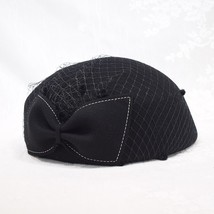 202209-WM  chic Literary elegant  formal Shaped en lady beret hat women painter  - $85.05