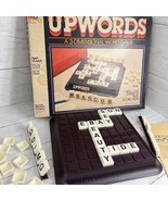 Vtg Milton Bradley Upwords 3D Word Builder Board Game Spell Out Stack Up Score - $38.69