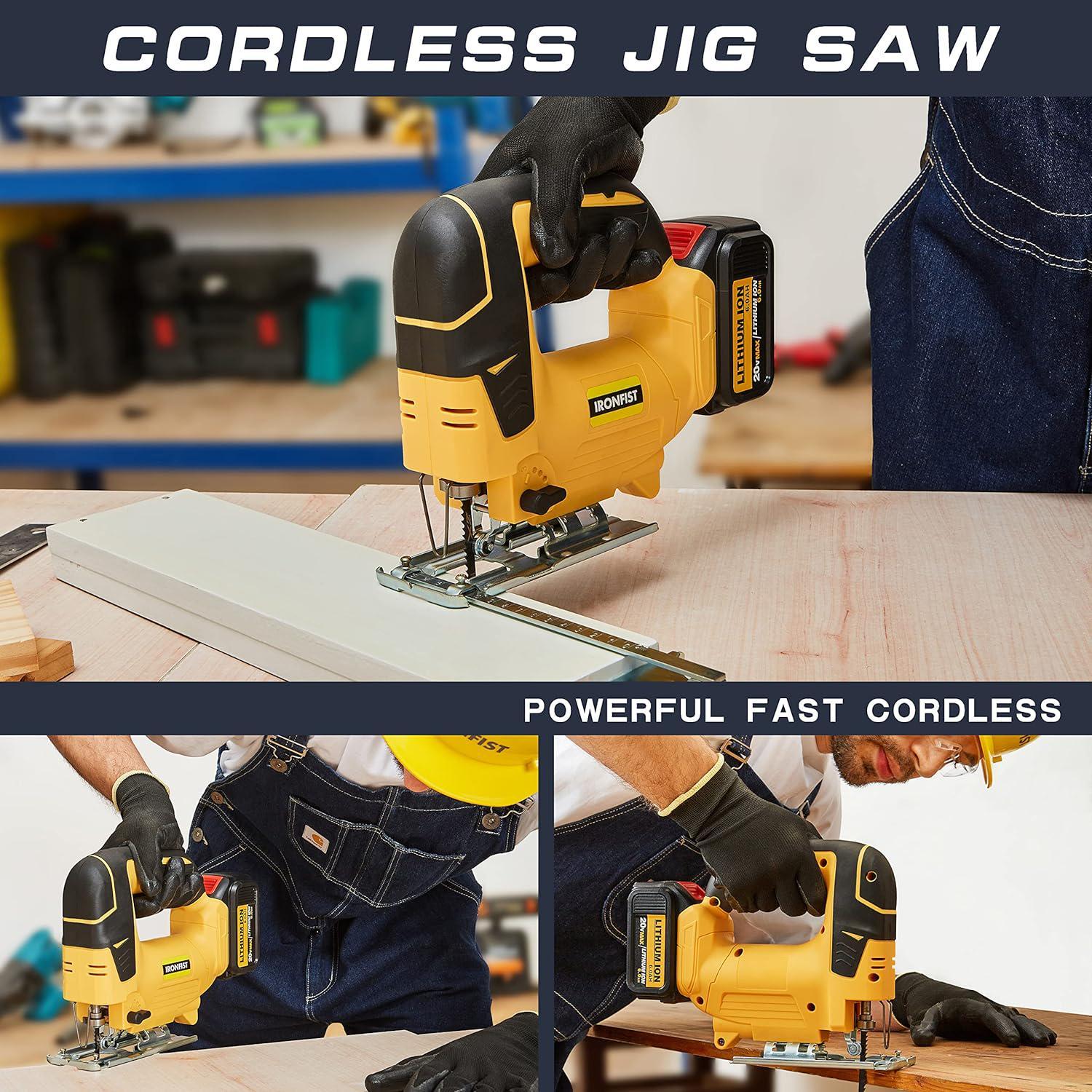 20V Max Jig Saw, Cordless, Barrel Grip, 3, 200 Blade Speed - China Cordless  Jigsaw, Electric Jigsaw