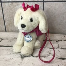 Poochie & Co Puppy Dog Plush Purse Handbag Lab Retriever Pink Sequined - $11.88