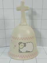Psalm 23:1 Enesco Collector Bell with a sheep and the cross handle  1988... - $5.95