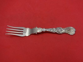 Heraldic by Durgin Sterling Silver Fish Fork Splayed Tines Vermeil Gold 7" - $286.11