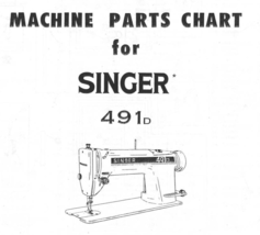 Singer 491d sewing machine Machine Parts Chart  - $10.99