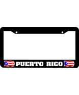 Black Frame PUERTO RICO RICAN FLAG License Plate Frame - $5.93