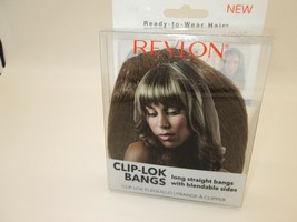 Revlon Clip-Lok Bangs Long Straight Bangs with Bendable Sides Medium Brown - $8.99