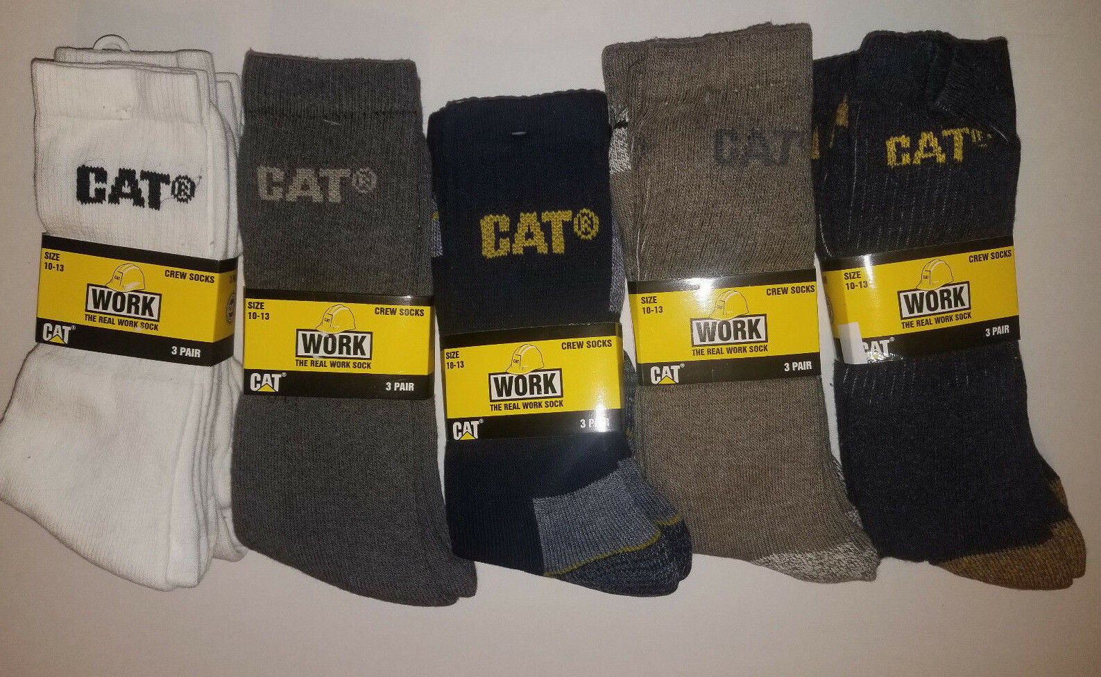 CAT- Men's Work Crew Work Socks 3 -Pack Size and 50 similar items