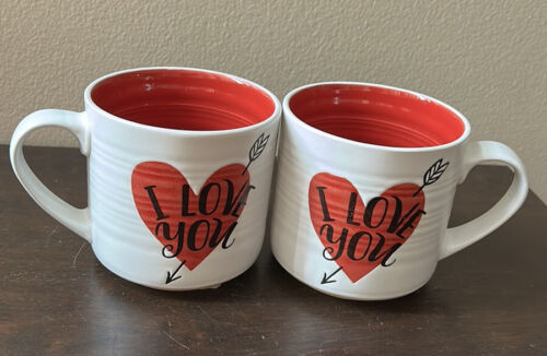 Spectrum 16 oz Coffee Mug Graphics of Heart Love Arrow with  I Love You