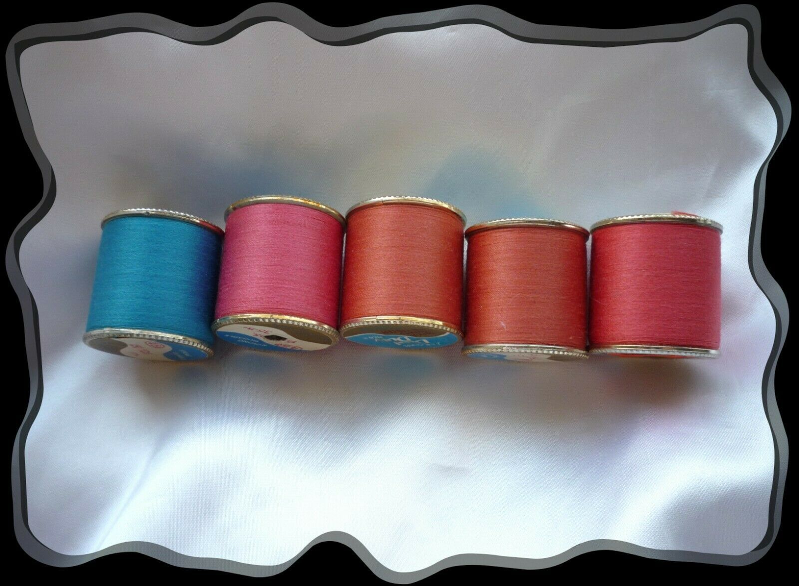 5 Spools of Coats n Clark, J & P Coats,  Assorted Color thread, 150 yds per Roll - $3.00