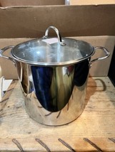 Princess House Heritage Stainless Steel 25 Qt. Stockpot & Steaming