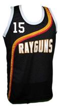Vince Carter #15 Roswell Rayguns Basketball Jersey Sewn Black Any Size image 4