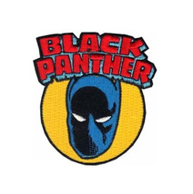 BLACK PANTHER - COMIC BOOK ILLUSTRATION - EMBROIDERED IRON-ON PATCH - $4.61