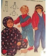 Burda Sewing Pattern 7167 Child Overall Jacket Snowsuit Size 6 month - 4... - $7.66