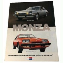 1975 Chevrolet Monza Sales Brochure Buyer’s Guide Dealer Car Advertising - $13.86