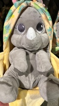 Disney Parks Animal Kingdom Baby Rhino in a Hoodie Pouch Blanket Plush Doll image 2
