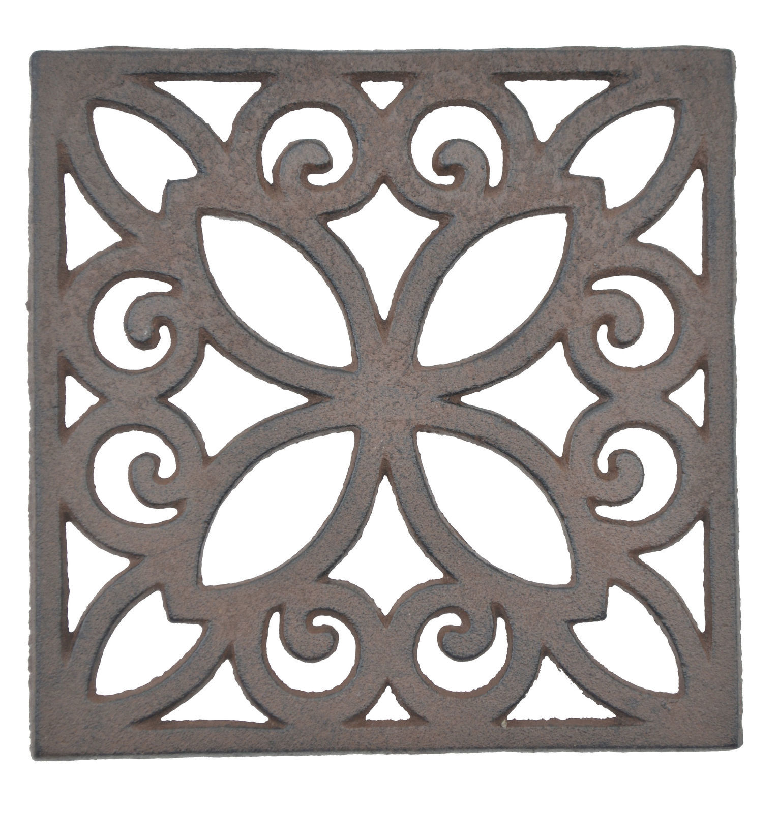 Primary image for Decorative Trivet Square Cast Iron Hot Pad Kitchen Decor
