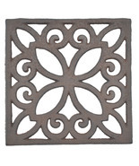 Decorative Trivet Square Cast Iron Hot Pad Kitchen Decor - $14.50
