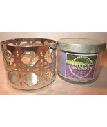 Bath &amp; Body Works mini 1.3 oz Candle and Holder French Lavender - $19.99