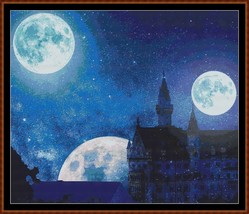 Moons Rise ~~ counted cross stitch pattern PDF - $15.99