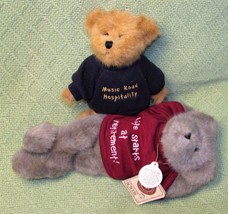 Boyds Plush Set 8" 2004 Country Bear 10" 2001 Retirement Teddy With Hang Tag - $17.99