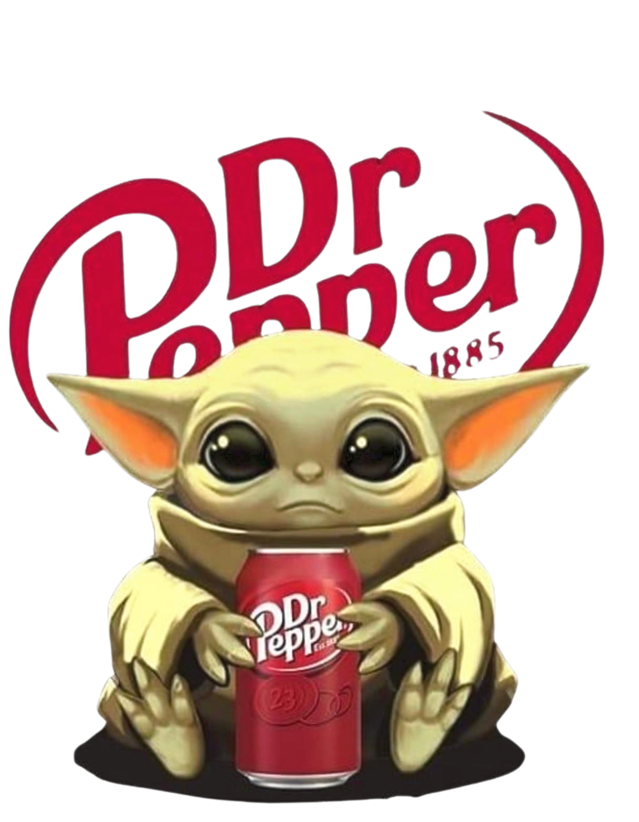 Gorgu Holding A Dr Depper PNG Starwars PNG Baby Yoda PNG Dr pepper ONg ...