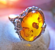 Haunted RING 27x ATTRACT MANIFEST WISHES DESIRES 925 AMBER MAGICK WITCH Cassia4  - $60.77