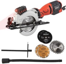 WEN 3625 5-Amp 4-1/2 Beveling Compact Circular Saw with Laser and Carrying Case