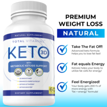 Keto 3D Pills Ultra Keto Burn One Shot Exogenous Ketones XP Diet Pills BHB - $23.98