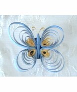 Personalized Handcrafted Paper Quill Tri Colored Butterfly  - $14.99