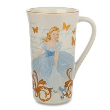 Disney Store Cinderella Coffee Mug Tall Cup Live Action Movie New for 2015 - $63.31