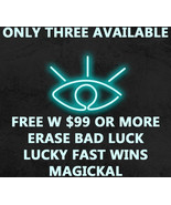  FREE W $99 OR MORE ELIMINATE BAD LUCK DRAW IN LUCKY FAST WINS RING MAGICK - $0.00