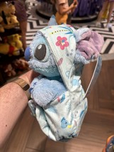 Disney Parks Baby Stitch in a Hoodie Pouch Blanket Plush Doll NEW image 3