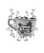 Molly Hatch Do Your Best Mug Anthropologie Purple Polka Dot Happy Coffee... - $18.81