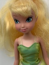 9" Disney Fairies Doll Tinkerbell Missing Wings and Shoes Green Purple Outfit - $8.90