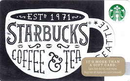 Starbucks 2014 Black And White Collectible Gift Card New No Value - $2.99
