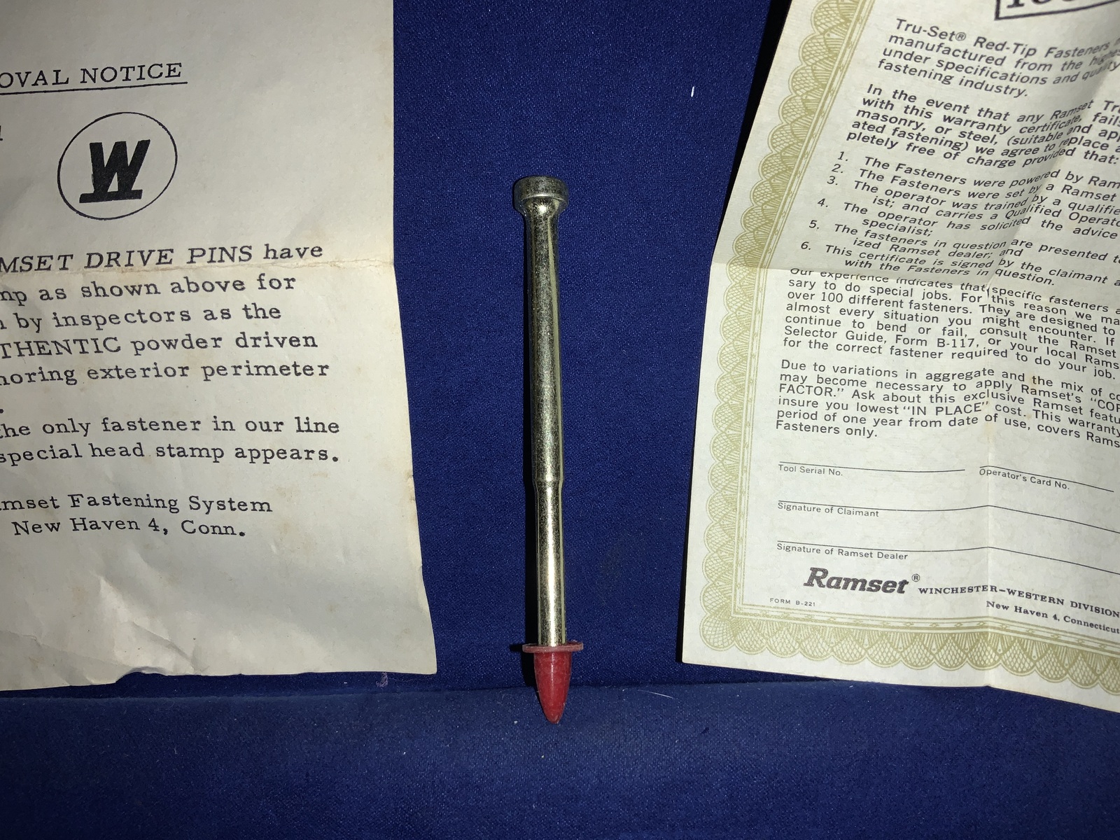 Ramset Fasteners TruSet 3348, box of 15, for fastening into steel or