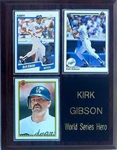 Frames, Plaques and More Kirk Gibson Los Angeles Dodgers 3-Card Plaque - $22.49