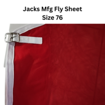 Jacks Mfg Red Horse Scrim Fly Sheet 76 New Without Tags image 4